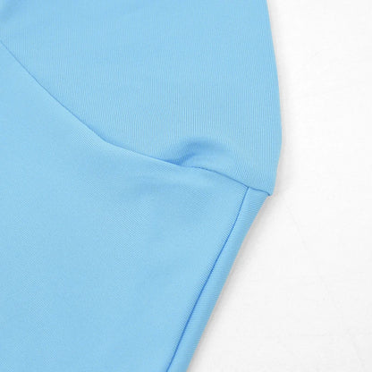 Sexy T-shirt Skirt Two Piece Set Women New Short Sleeve O-Neck Crop Top High Waist Skirt Solid Fashion Suit Streetwear Partywear