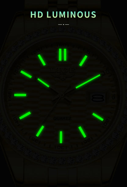 LIGE 2025 NEW Women's Watch Luxury Fashion quartz wristwatch ladies Stainless Steel Waterproof Calendar Watch for Women reloj