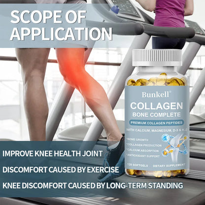 Marine Collagen 300 Mg with Calcium, Vitamin C and D - Skin, Bone, Joint Support Antioxidant Support