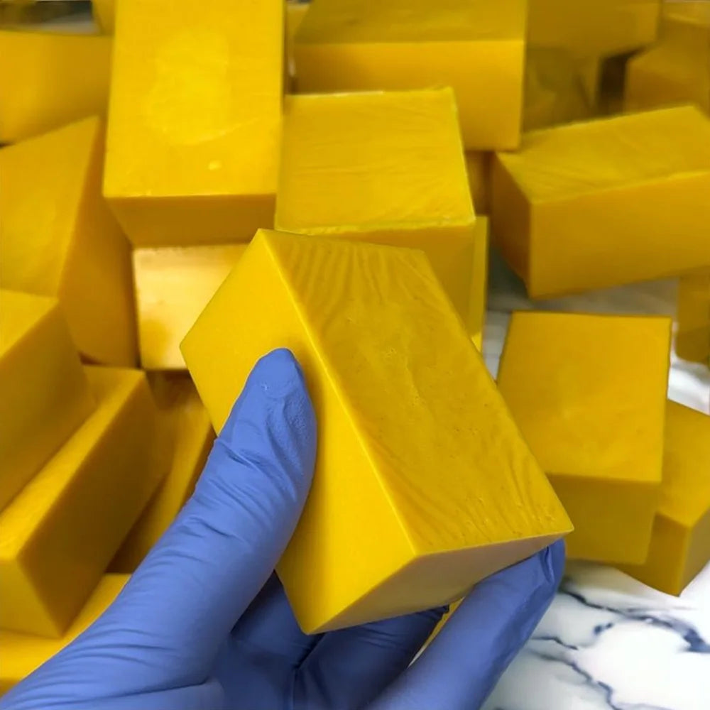 100g Turmeric Hand Made Soap, Lemon Kojic Acid Soap, Shower and Facial Soap Badiee Stylez