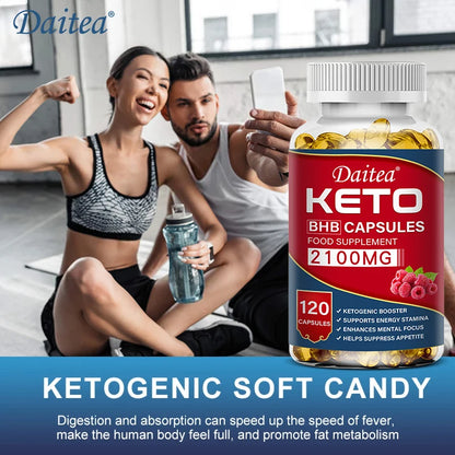 Daitea Fat Burning Weight Loss Keto Softgels - Helps with better body calorie breakdown, weight management and health