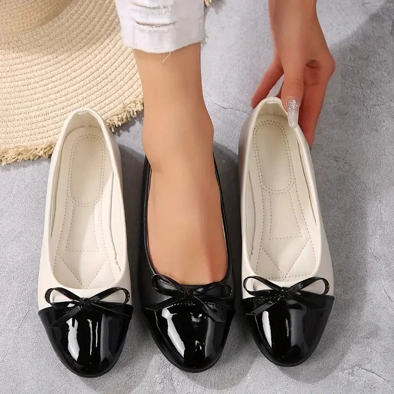 Women Flats Comfort Ballerina Flat Shoes Women Non-slip Ladies Loafers Elegant Bowknot Flat Women Single Shoes Zapatos De Mujer Badiee Stylez