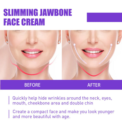 V Face Slimming Cream Enzyme Massage Cream Firm Face Lift To Remove Masseter Double Chin To Lighten Neck Line Fat Burning Cream