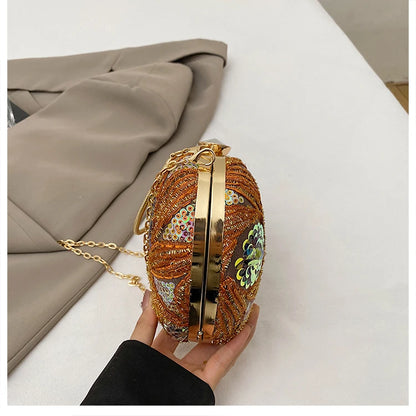 Luxury Gold Clutch Bags for Women 2025 Party Bags Evening Purse Designer Crossbody Bag New in Handbag Ladies hand bag sac femme