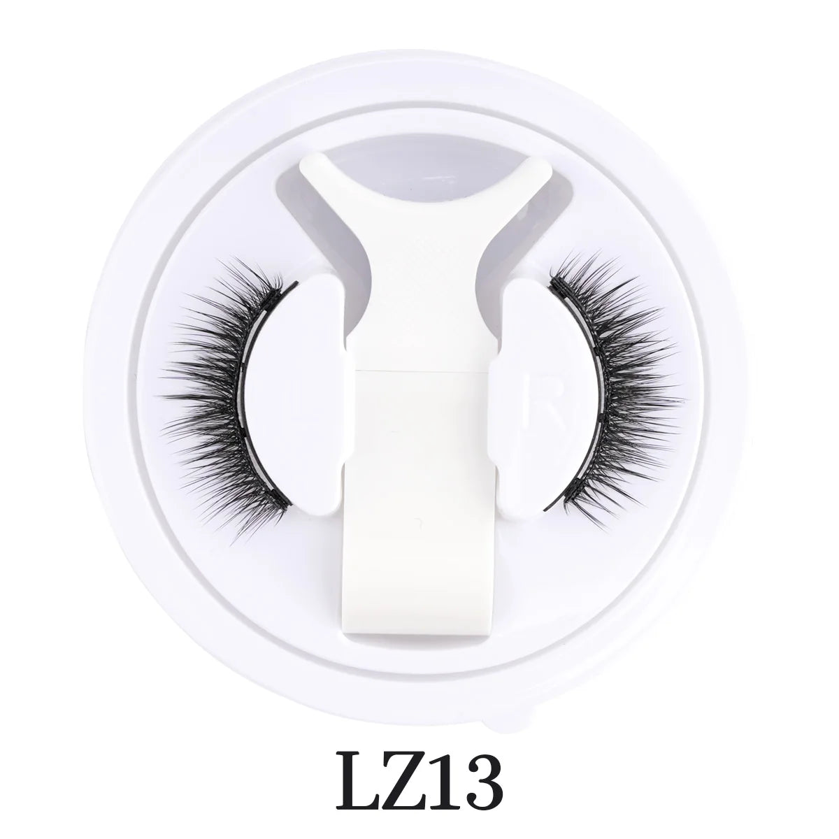 Hot Magnetic Eyelashes Set 1 Pair Reusable No Glue Needed False Eyelashes with Magnetic Tweezers Curly Faux Lashes Makeup Tool 1Pair LZ13