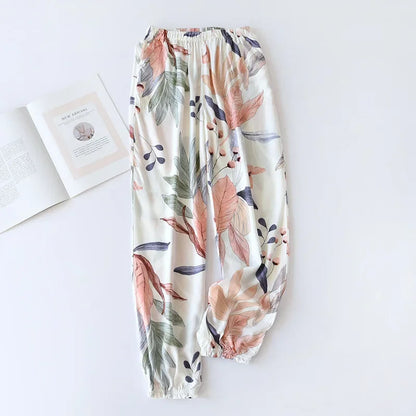 summer news pijama mujer thin section short-sleeved shorts large floral print pajamas home service ladies pajamas for women 006