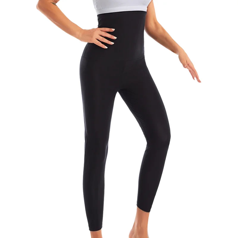Women Hot Thermo Sauna Sweat Pants Body Shapers High Waist Shaping Pants Thigh Shapewear Fat Burning Fitness Gym Sport Leggings