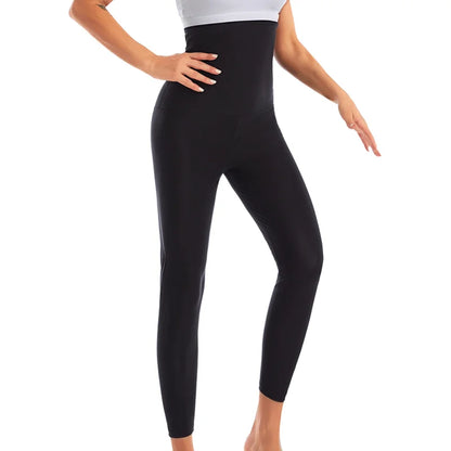 Women Hot Thermo Sauna Sweat Pants Body Shapers High Waist Shaping Pants Thigh Shapewear Fat Burning Fitness Gym Sport Leggings