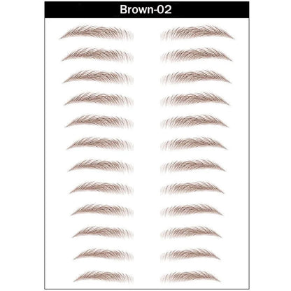 4D Hair-Like Eyebrow Stickers Waterproof Eyebrow Tattoo Water Transfer Eye Brow Enhancer Long Lasting Korean Cosmetics