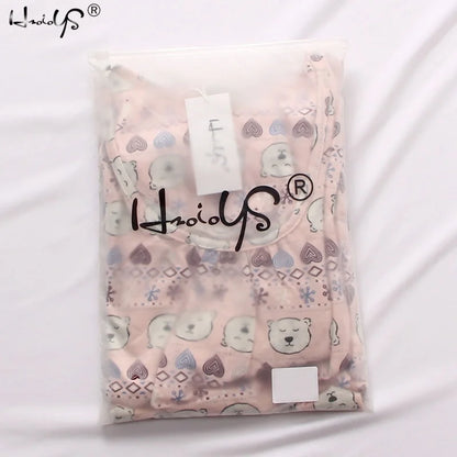 Hzioiys Summer Pajamas Sets Cotton Sleepwear Suit Women Casual Pajama Sets Cartoon Vest Shirt + Shorts Pajamas Suit Plus Size