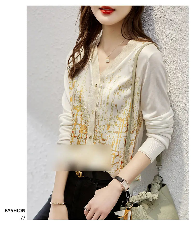 New Casual Soft Knit bottoming shirts Sweater cardigans sweater Tees Basic shirts knitted Tops