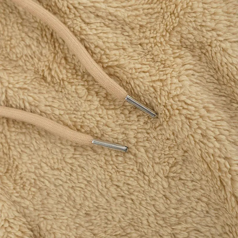 Women's New Trousers Autumn Winter Streetwear Fashion Drawstring Casual Slim Pants Solid Versatile Warm Trousers Female Clothing