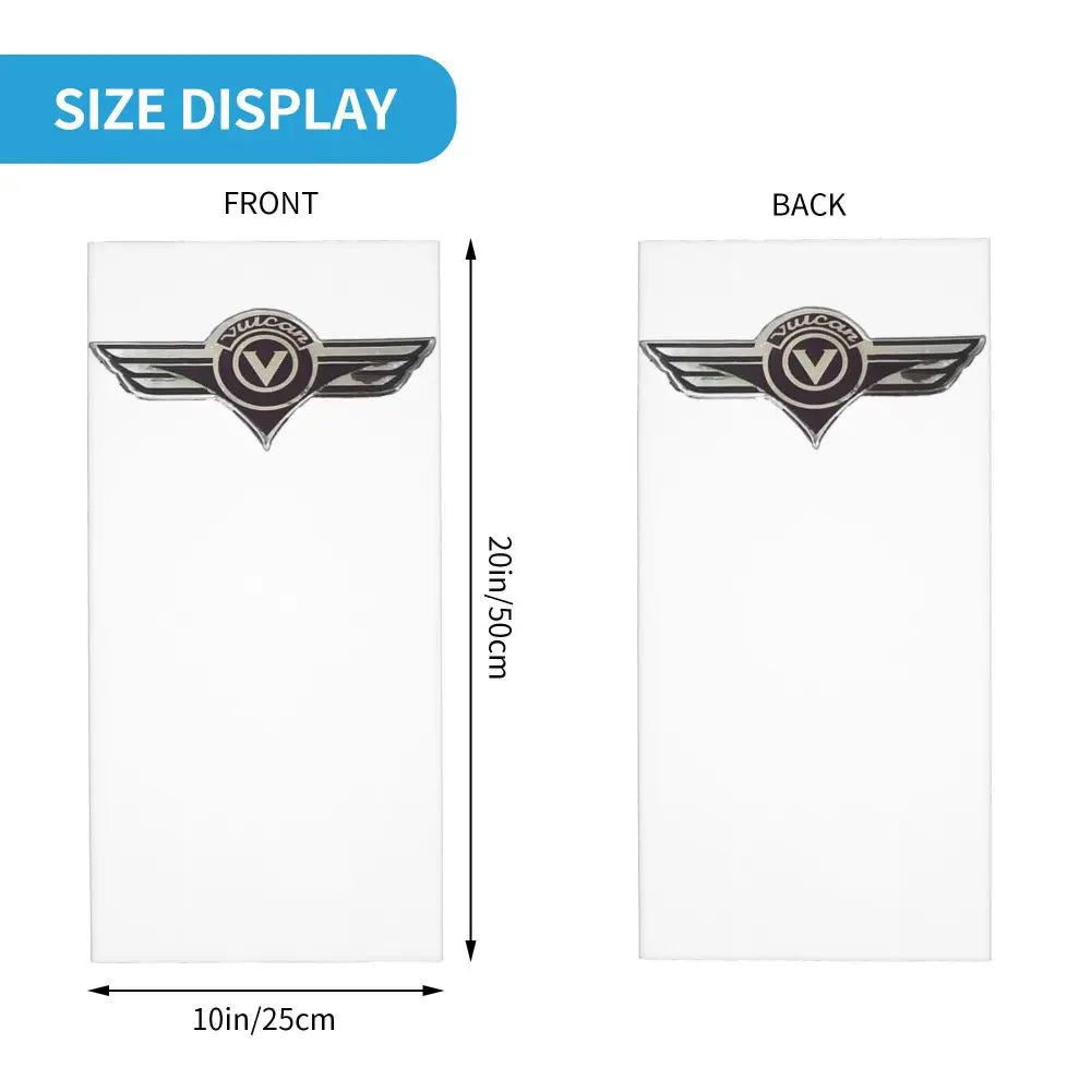 Vulcan Motorcycle Modren Bandana Neck Cover Printed Wrap Scarf Multi-use Headwear Outdoor Sports Unisex Adult Washable