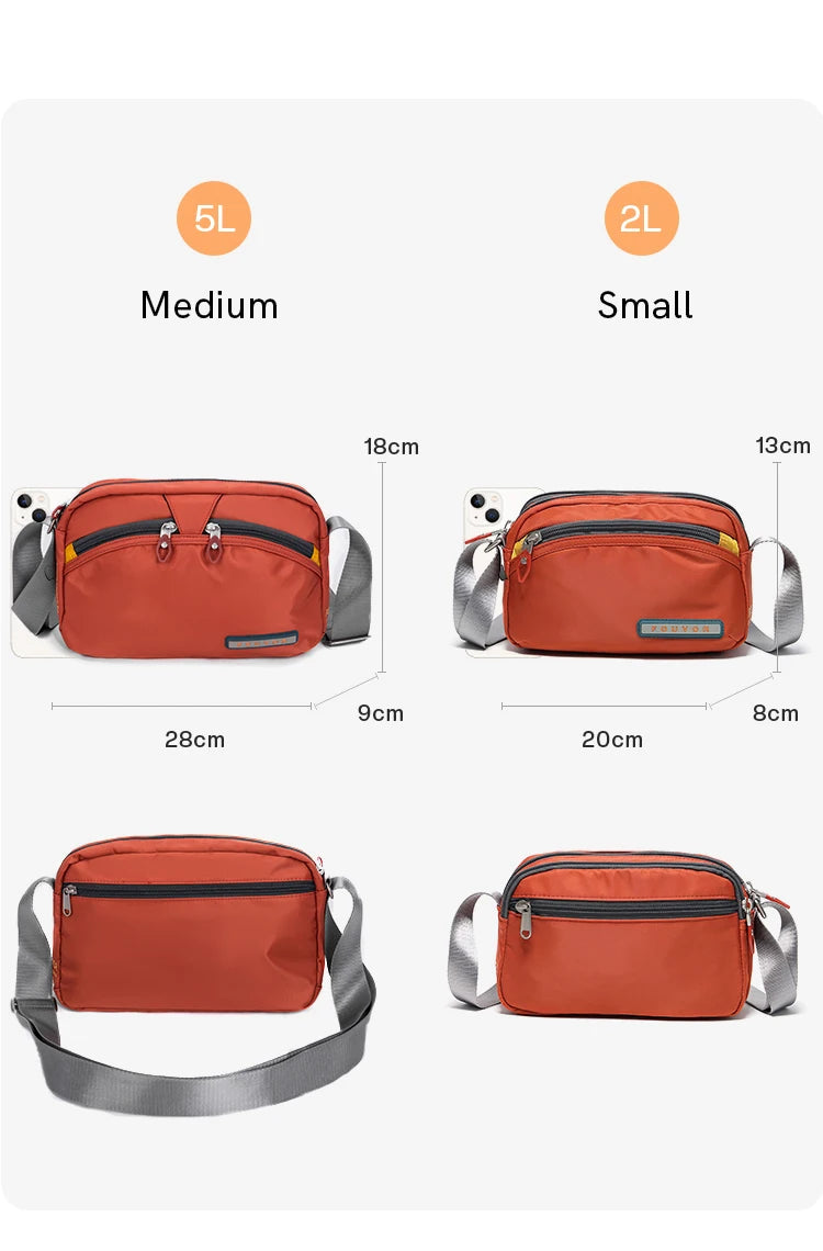 Fouvor Women Shoulder Bag Trend 2025 Nylon Small Crossbody Bag Fashion Sports Waterproof High End Messenger Bags Ladies 2587-19