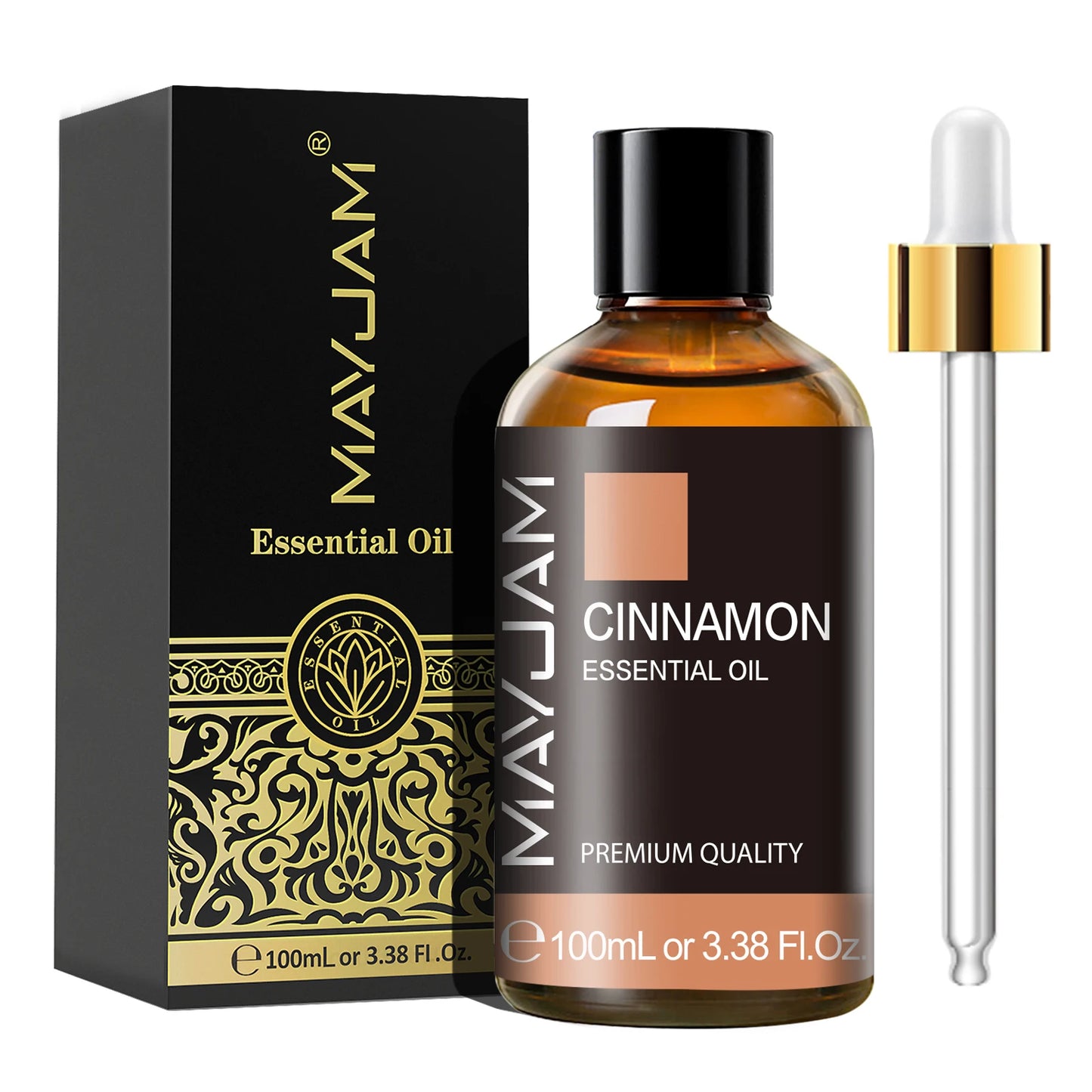 MAYJAM 1PCS 100ML Essential Oil with Dropper Sandalwood Lavender Eucalyptus Vanilla Aroma Oil For Humidifier Scent Candle Burner - Badiee Stylez