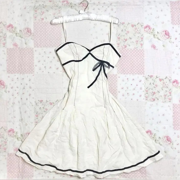Sweet Y2K Woman Fashion Cute Clothing Dress Artsy Maiden Harajuku Sundress Aesthetic Chic Daily Fairy tale Classic Vintage Frock White 3