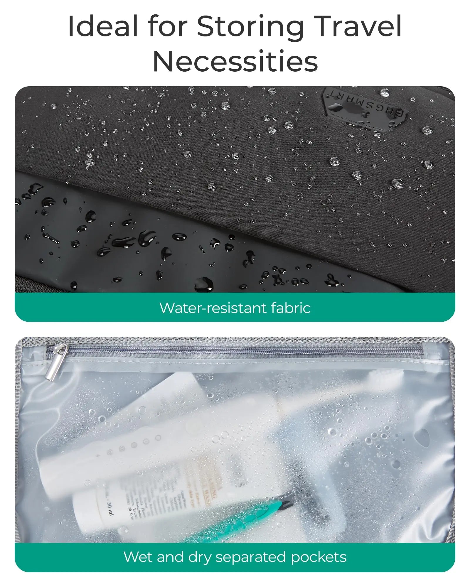 BAGSMART Travel Backpack Flight Approved 30L Lightweight Backpack for Men Women Waterproof Travel Bag with USB Charging Port