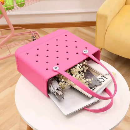 XL Eva Beach Boggs Bag Waterproof Extra Large Tote Bag Beach Basket Women Picnic Handbag 48cm XL Tote Bag Rubber shopping Bags