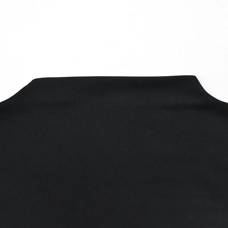 ALTGOTH Emo fashion sexy Mini Dress Women Streetwear Maxi Casual Elegant Party Basic Dresses 2024 New Alt Solid Casual Clubwear