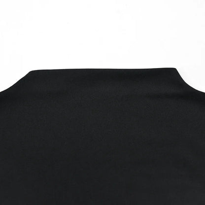 ALTGOTH Emo fashion sexy Mini Dress Women Streetwear Maxi Casual Elegant Party Basic Dresses 2024 New Alt Solid Casual Clubwear