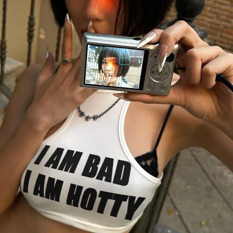 PixieKiki Letter Print Fake Two Pieces Racerback Tank Top Women Trendy Clothes 2024 Summer Y2k Crop Tops Streetwear P67-CA10