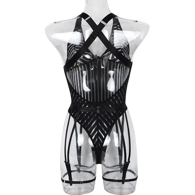 Romantic Bilizna Sexy Below Lingerie for Sex New Women's Underwear Cutting Tight Woman Clothing Vs Lingerieset Dames Thong Whole