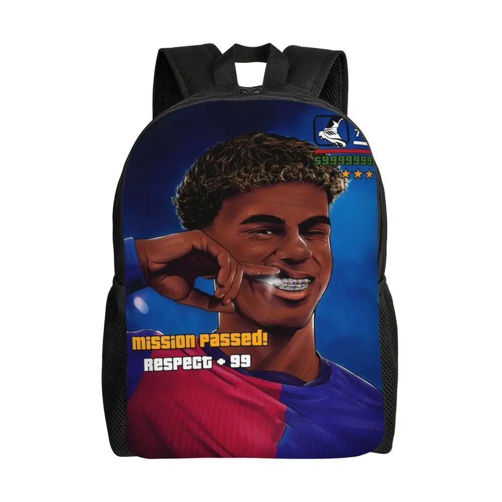 Lamine Y-Yamal Children Backpack for Kids Girls Boys Football Sports Backpacks Kawaii Daycare Child School Bag