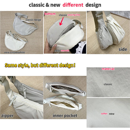 Simple Design Women's Messenger Bag Fashion Ladies Nylon Hobos Small Shoulder Bags Vintage Female Girls Purse Cloth Handbags