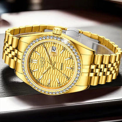 LIGE 2025 NEW Women's Watch Luxury Fashion quartz wristwatch ladies Stainless Steel Waterproof Calendar Watch for Women reloj