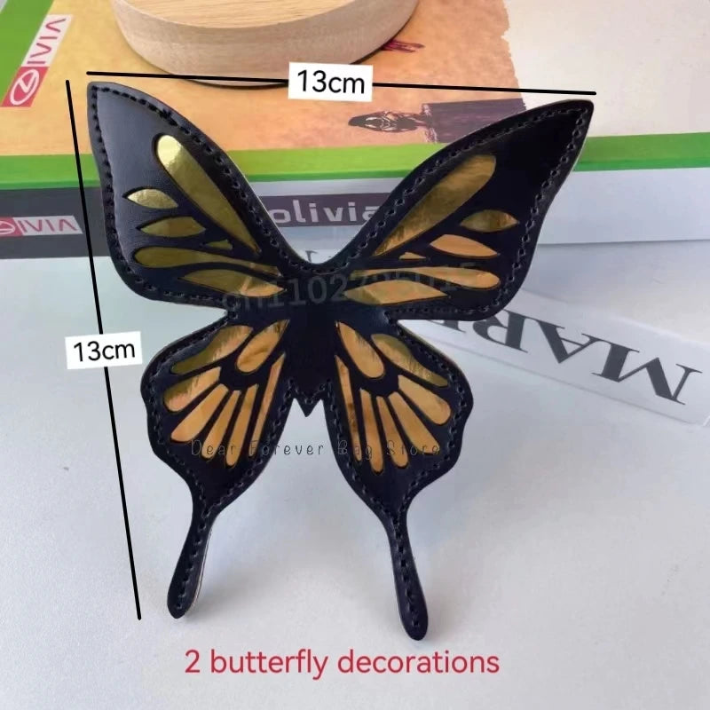 Labyrinth Butterfly Spider Web Letter Chain Handbags DIY Transparent Ita Bag Y2K Lolita Gothic Tote Vintage Fashion Shoulder Bag Decorations 2