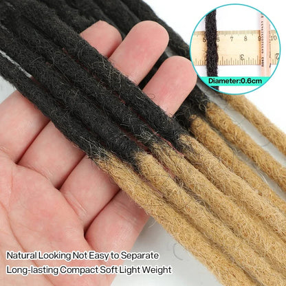 Kinky Straight Human Hair Dreadlocks Loc Extensions Wholesale Crochet Braids Peruvian Remy Hair Extensions 10 20 40 60 Strands Badiee Stylez