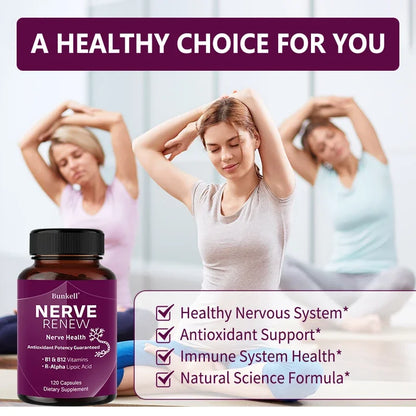 Neurological Support Capsules - Alpha Lipoic Acid Vitamins - Supports Nervous System and Joint Health, Bone Health