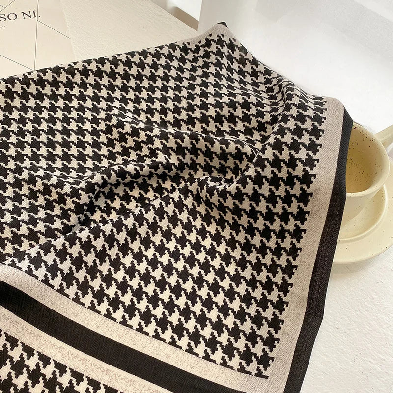 Fashion 70cm Cotton Square Scarf Women Floral Print Design Bandanas Lady Scarves Headband Accessories Handkerchief Hair