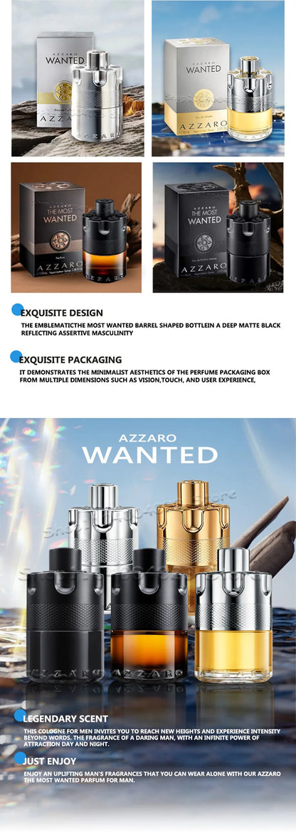 100ML Azzaro The Most Wanted Parfum Intense Mens Cologne High Quality Luxury Perfumes For Men Attract Women Hypnosis Perfume