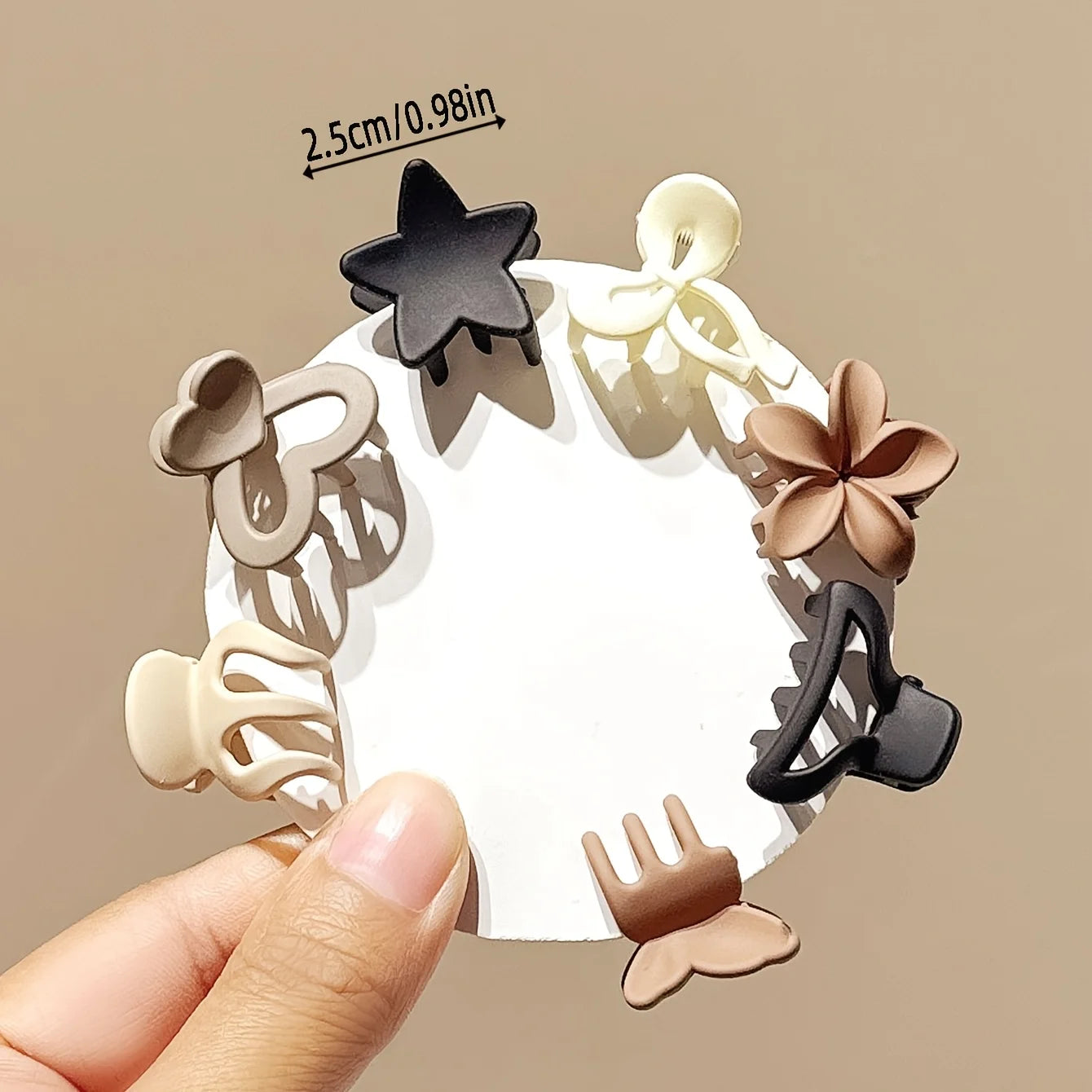 5/10/20/30pcs Beige Mixed Pack Small Clips, Cute Girl Accessories - Perfect for Daily Use, Special Occasions, or Travel Gifts Badiee Stylez