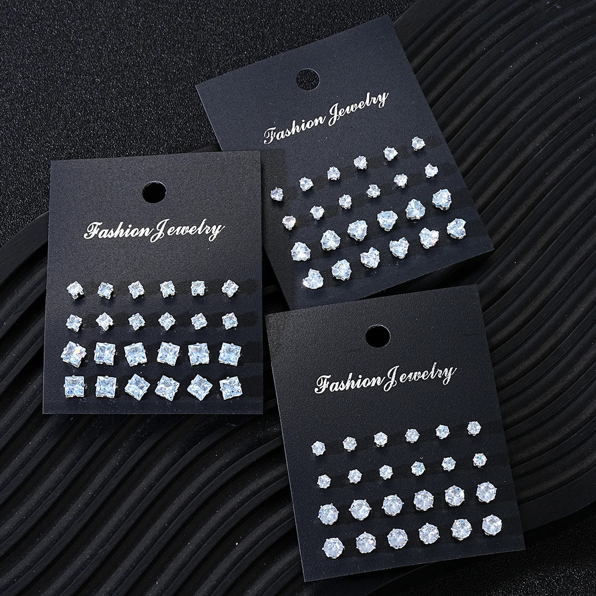 36 Pcs Simple Shiny Rhinestone Stud Earrings Set for Women Fashion Crystal Zircon Pearl Earring New Jewelry Accessories Gifts Badiee Stylez