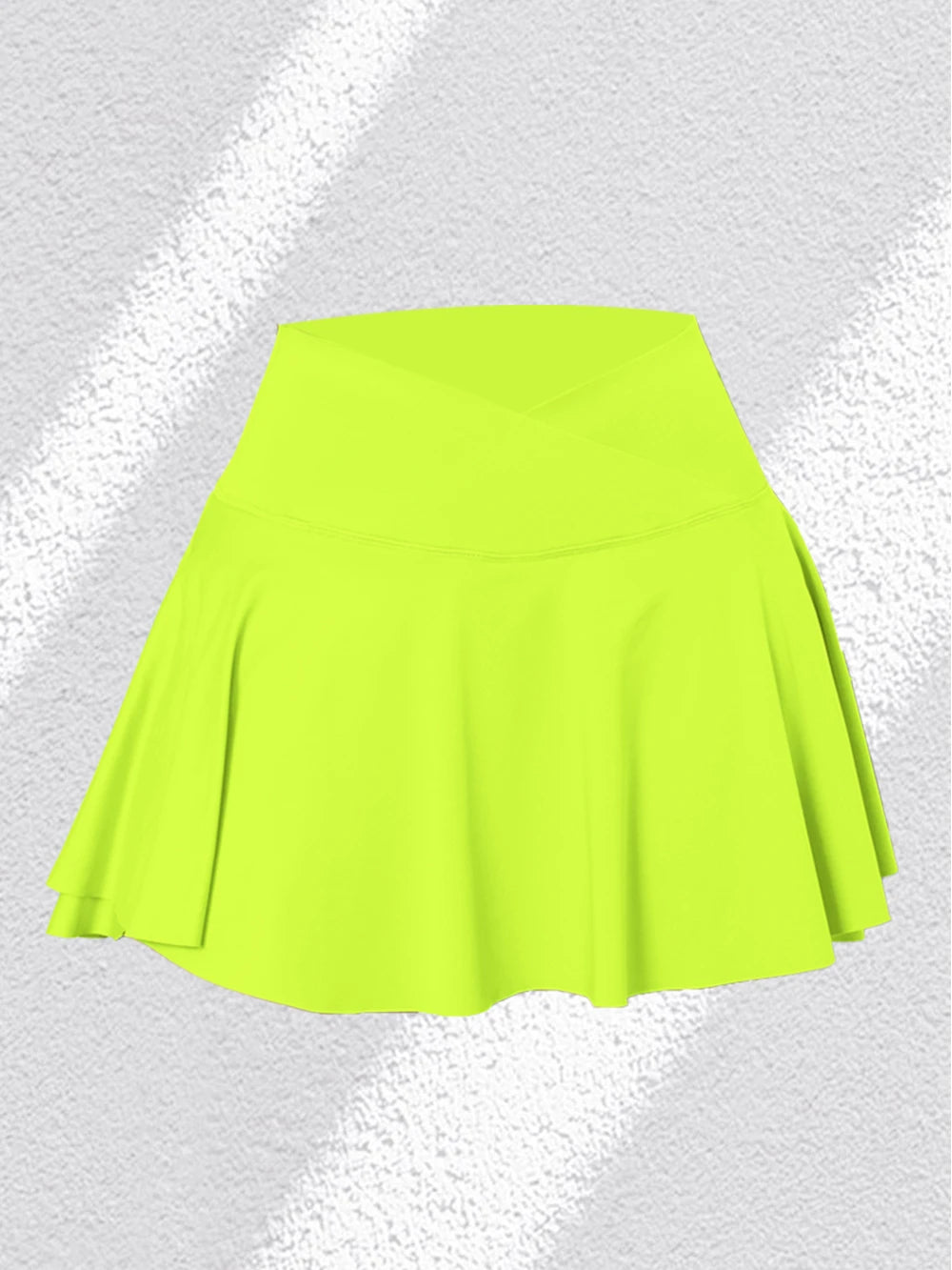 3Pack Dopamine Pockets Tennis Skirts for Women Fitness Skinny Pleated Skirt Outdoors Corset Pockets Shorts High V Waist Green1PCS