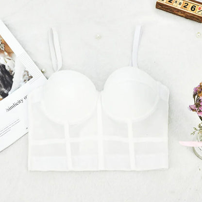 Women's tight bra, sexy fishbone Camisole, with integrated back shaping bra underwear