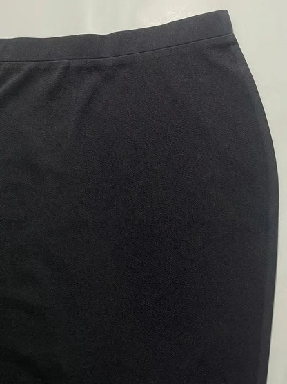 2025 Summer Plus Size Solid Slim Skirt Casual High Waist Slit Skirt Women's Plus Size Clothing