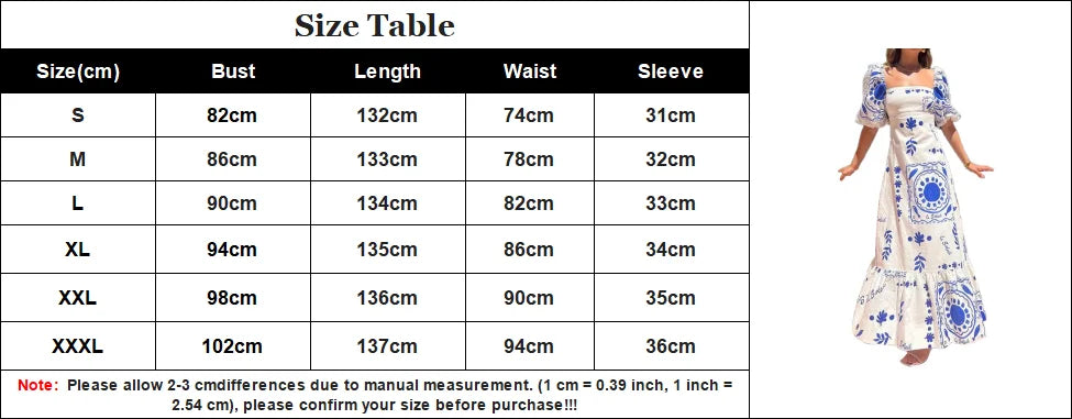 Summer Dress Elegant Women Flower Printed Maxi Dress High Waisted Short Sleeve Square Collar 2024 Summer Fashion Holiday Dresses