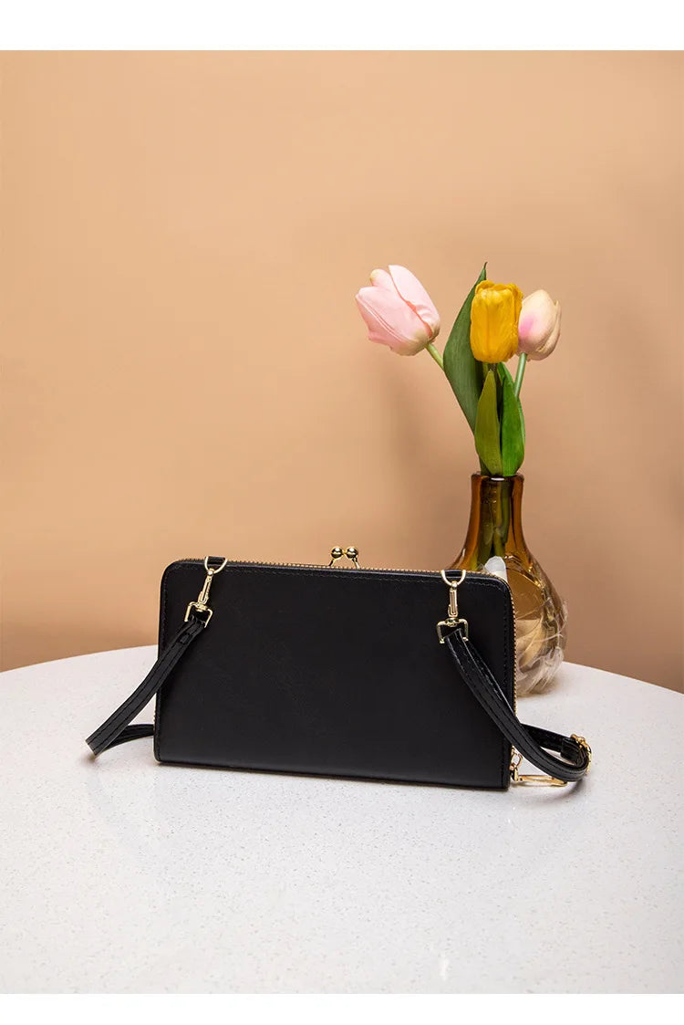 Fashion Women Luxury Leather Single Shoulder Bags Ladies Large Capacity Crossbody Mobile Phone Purse Female Messenger Wallet