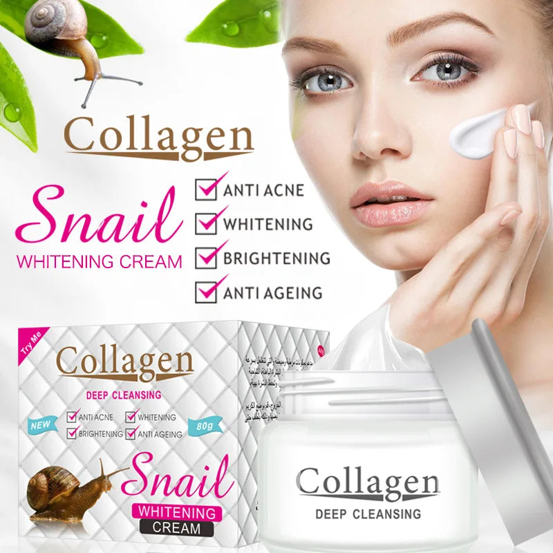Snail Collagen Face Cream Moisturizing Face skincare Creams Firming Brightening Hydrating Facial Cream Skin Care Products Default Title
