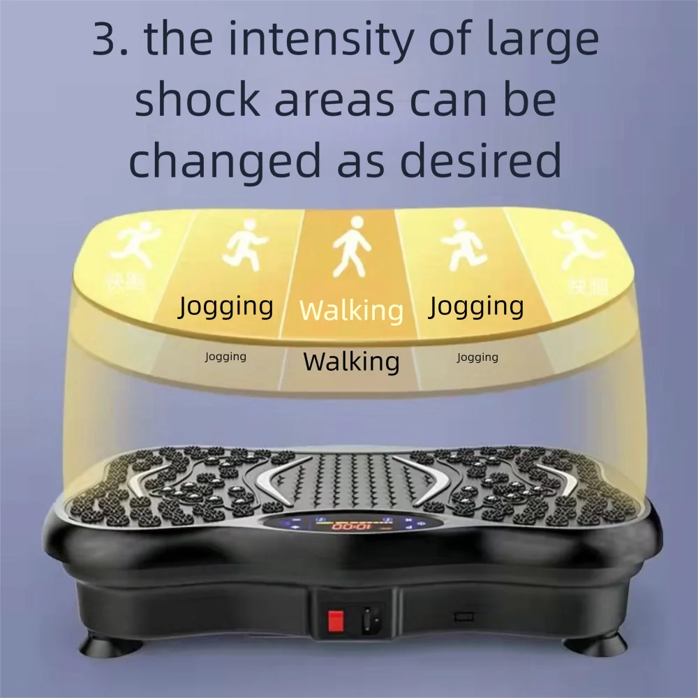 4D Vibration Fat Shaking Machine Music Multifunctional Vibration Platform Plate Mini Cardio Training Weight Loss Machine