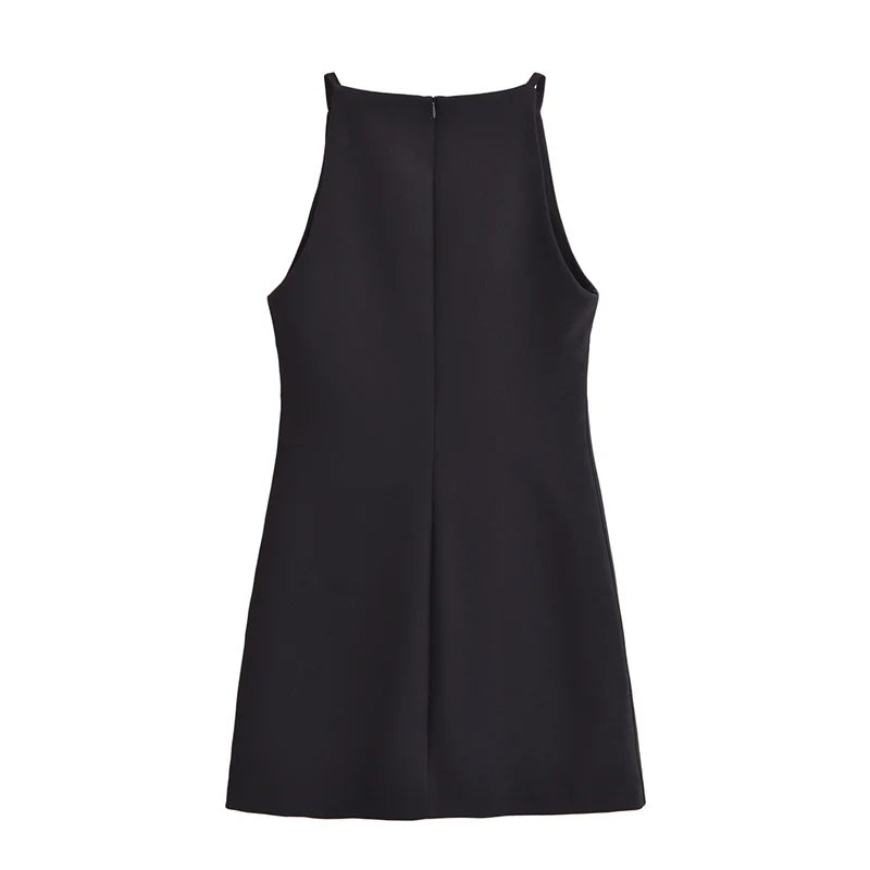 MUJER White Mini Dress Woman Sleeveless Summer Short Dresses For Women 2025 Off Shoulder Black Sexy Dress Evening Party Dresses