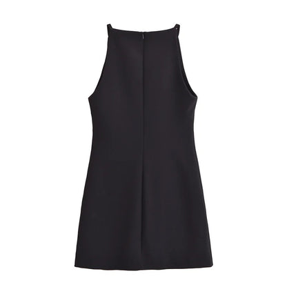 MUJER White Mini Dress Woman Sleeveless Summer Short Dresses For Women 2025 Off Shoulder Black Sexy Dress Evening Party Dresses