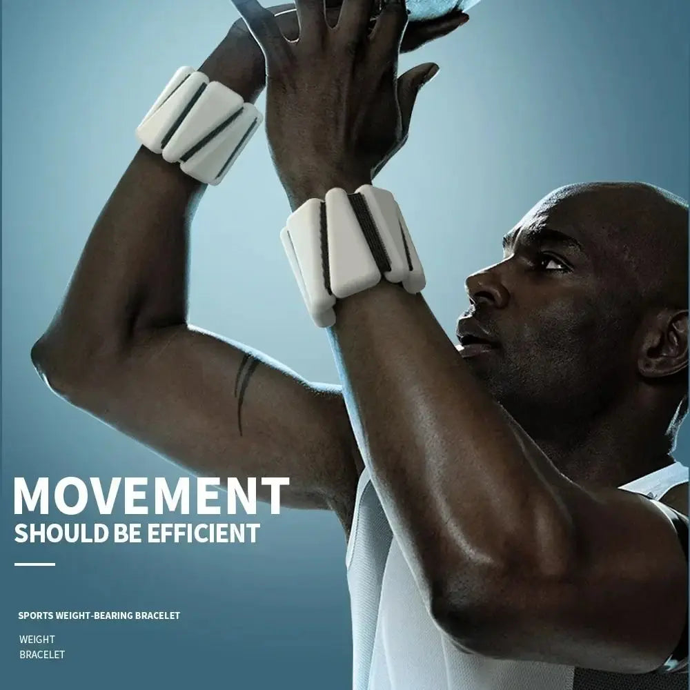 Adjustable Wrist Weight Bracelet Sweat-proof Silicone Weighted Wrist Strap Universal Skin Friendly