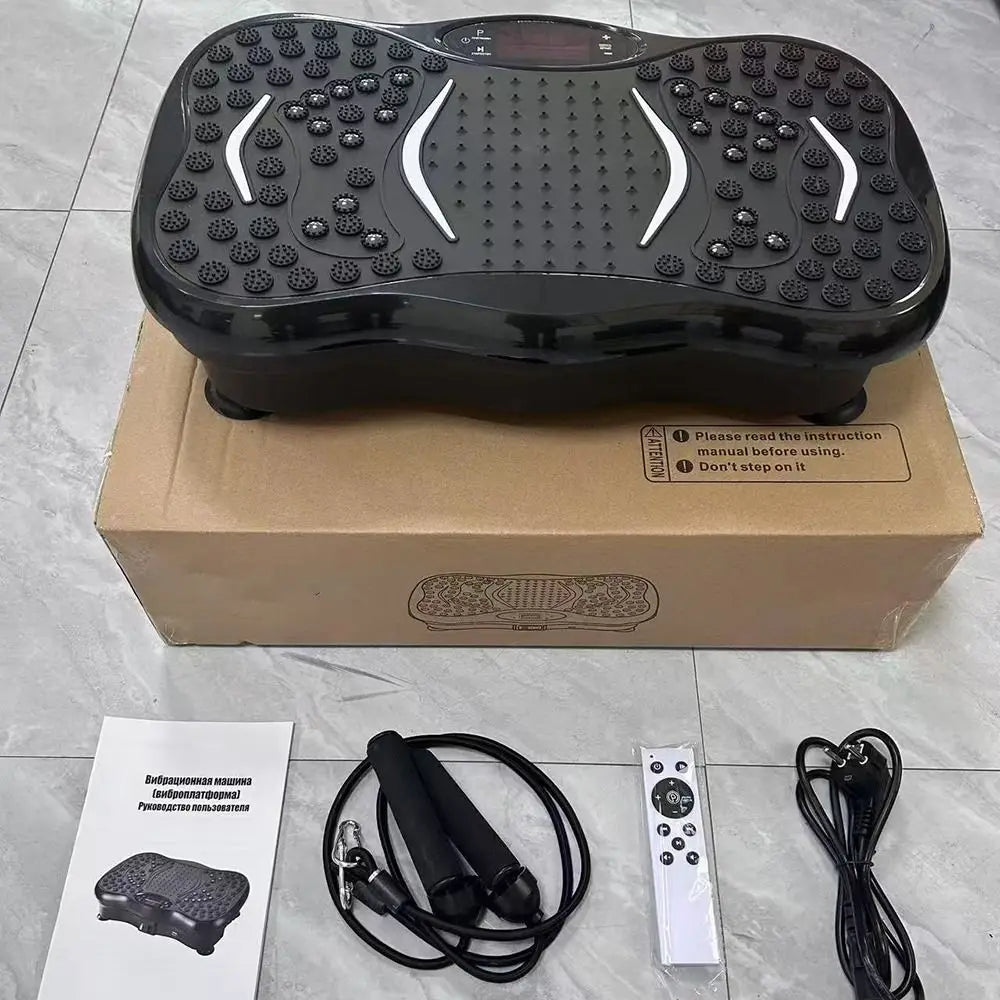 4D Vibration Fat Shaking Machine Music Multifunctional Vibration Platform Plate Mini Cardio Training Weight Loss Machine