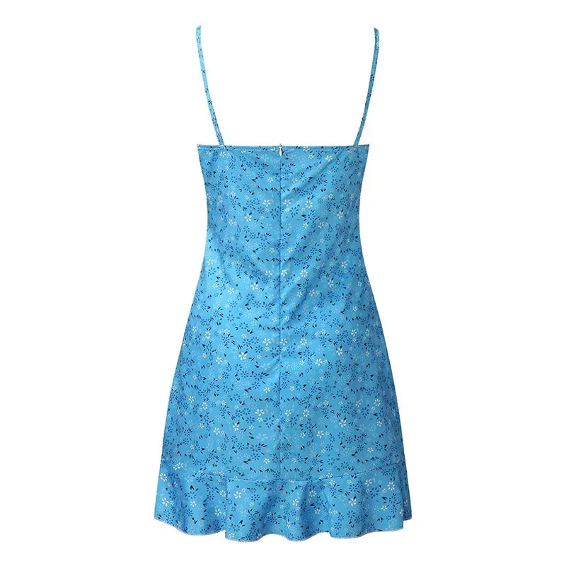 NEW Women's Sexy Casual Home Small Floral Camisole Dress Summer Comfortable Skirt