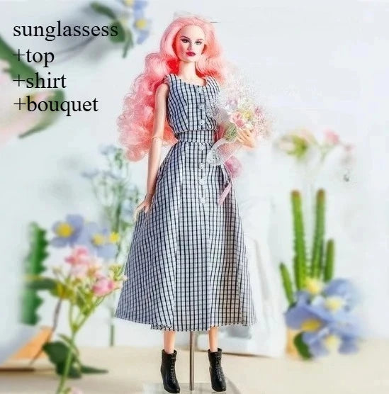 LX1006 Beautiful dress clothes gifts for your 1/6 babi Xianxian xinyi fr fr2 mizi Mengfan dolls KD36 clothes only 3 No doll included