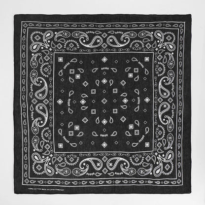 Popular Hip Hop Navy Blue Cashew Flower Bandana Men Women Outdoor Headbands Hair Band Wrist Wrap Amoeba Scarves Hair Accessories f-293